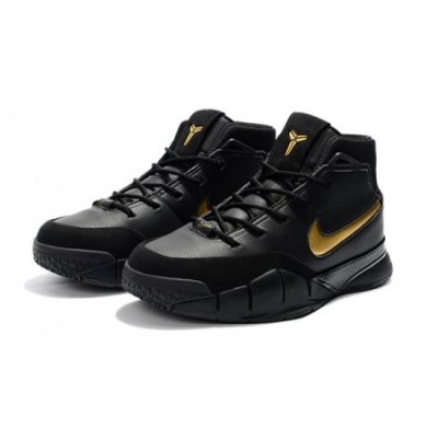 Nike Erkek Zoom Kobe 1 Protro Siyah / Metal Altın Basketbol Ayakkabısı Türkiye - GL22UZXZ